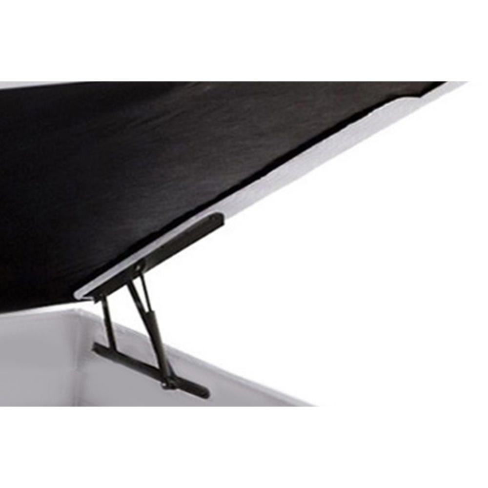 Miniatura Cama Box Baú Casal Universal Courano White (138x188x35) - Ortobom