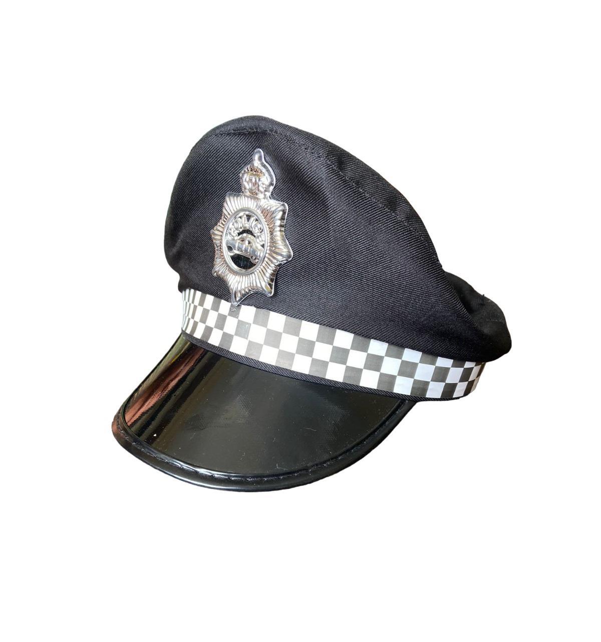 Kit Completo Policial Preto Quepe Boina + Acessórios