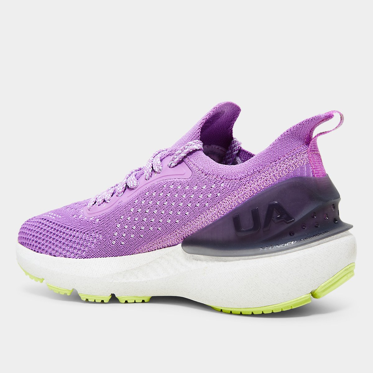 Miniatura Tênis Infantil Under Armour BGS CH. Quicker Menina Roxo+Branco - 30