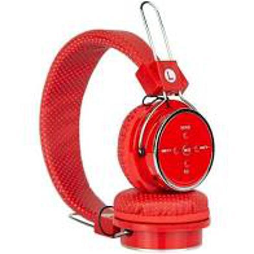 Miniatura Fone De Ouvido B05 Wireless Mp3 Fm Bluetooth Vermelho