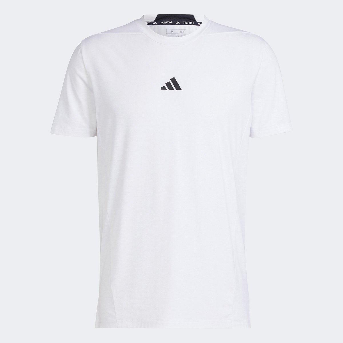 Camiseta Adidas Design For Training Masculina Branco+Preto - G