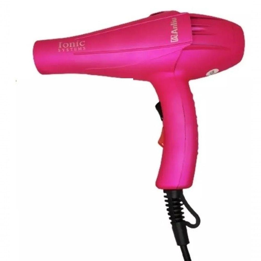 Miniatura Secador De Cabelos Anliu 3200w 2 Velocidades 3 Temperaturas Rosa 110V