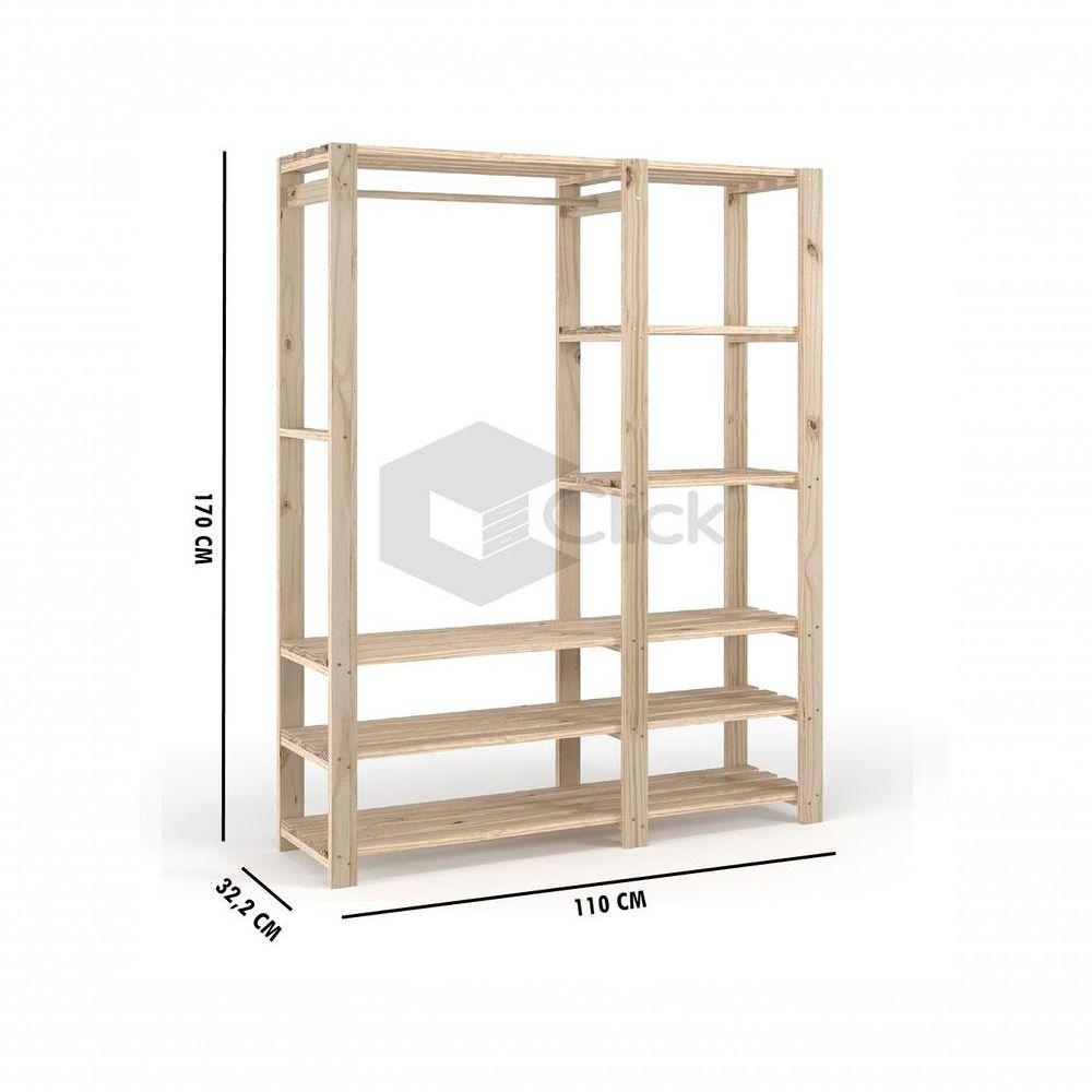 Miniatura Arara Dupla Organizadora Decorativa Madeira Rustica Vintage
