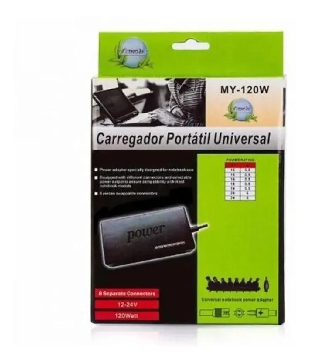 Miniatura Carregador Portátil Universal Para Notebook - My-120W