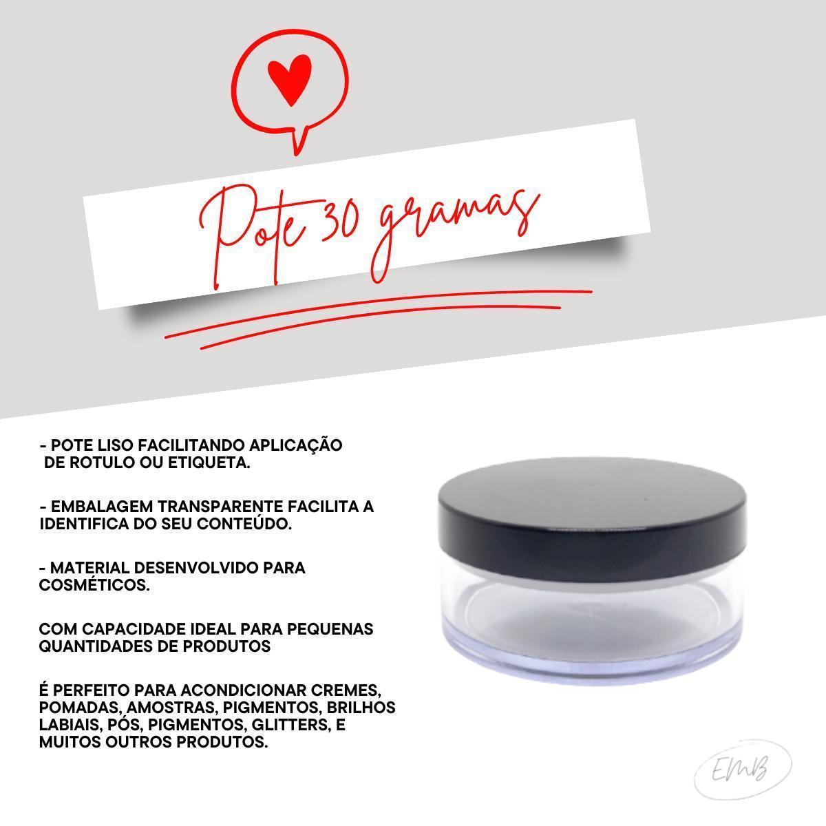 Miniatura Kit 25 Potes para Maquiagem 30gr