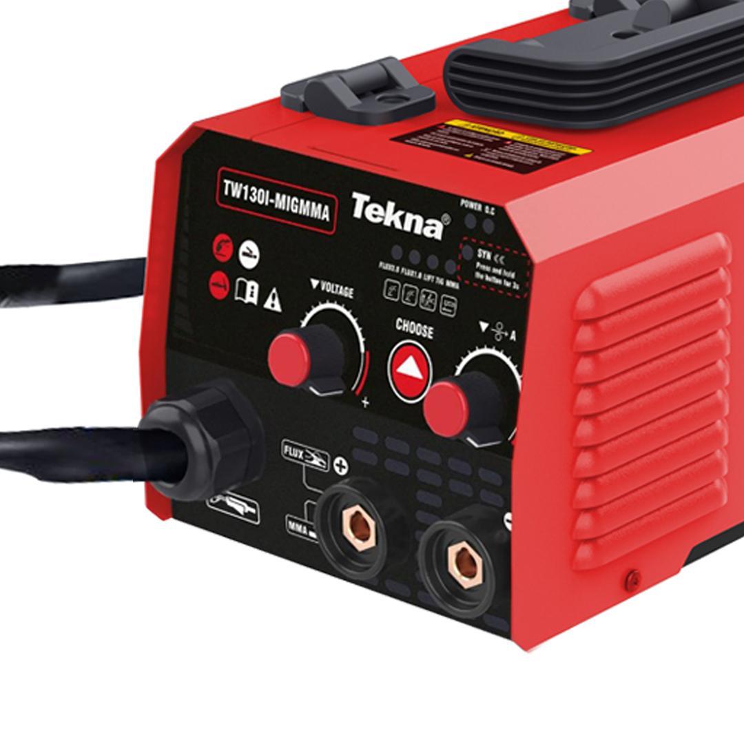 Miniatura Máquina de Solda Inversora Tekna TW130i MIG MMA Sem Gás 220V