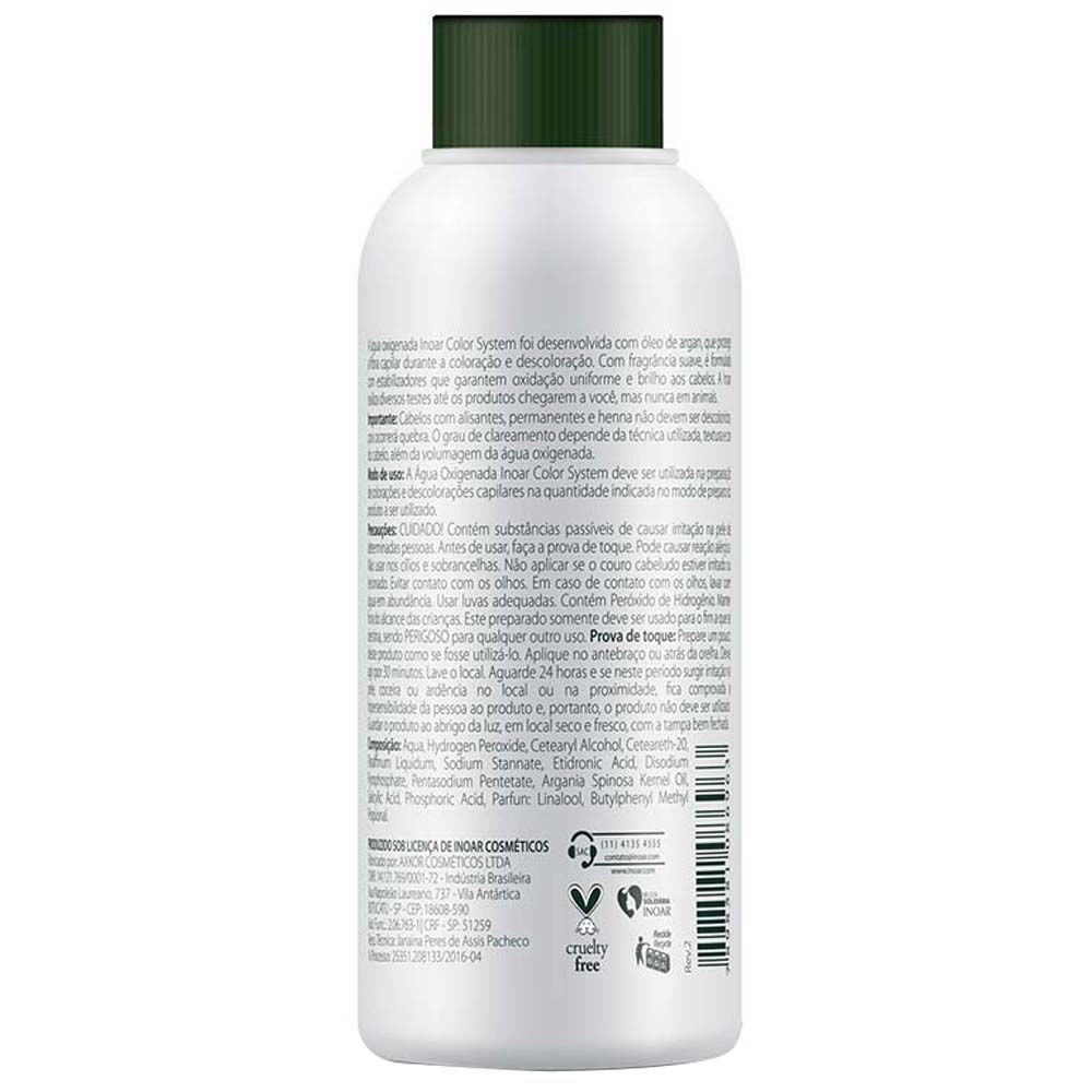 Miniatura Agua Oxigenada Inoar Color System - 30 Volumes 80ml