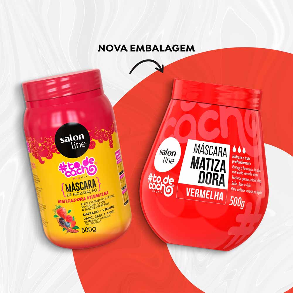 Salon Line #Todecacho Matizador Vermelha Máscara 500g