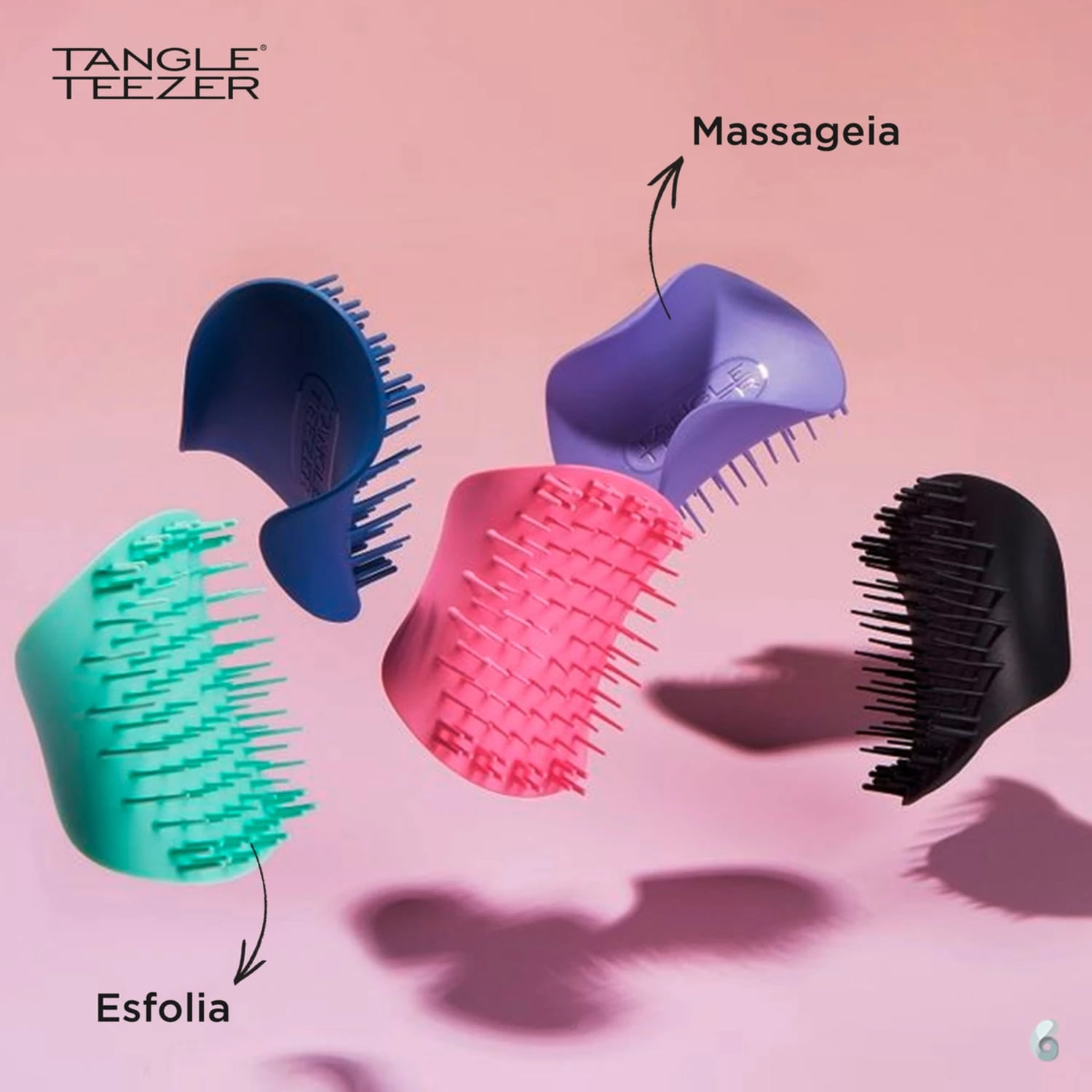 Miniatura Kit Tangle Teezer Para Cabelos Finos e Fragilizados (2 Produtos)