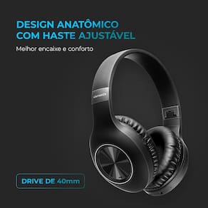 Headphone Aiwa AWS-HP-02-B – Preto