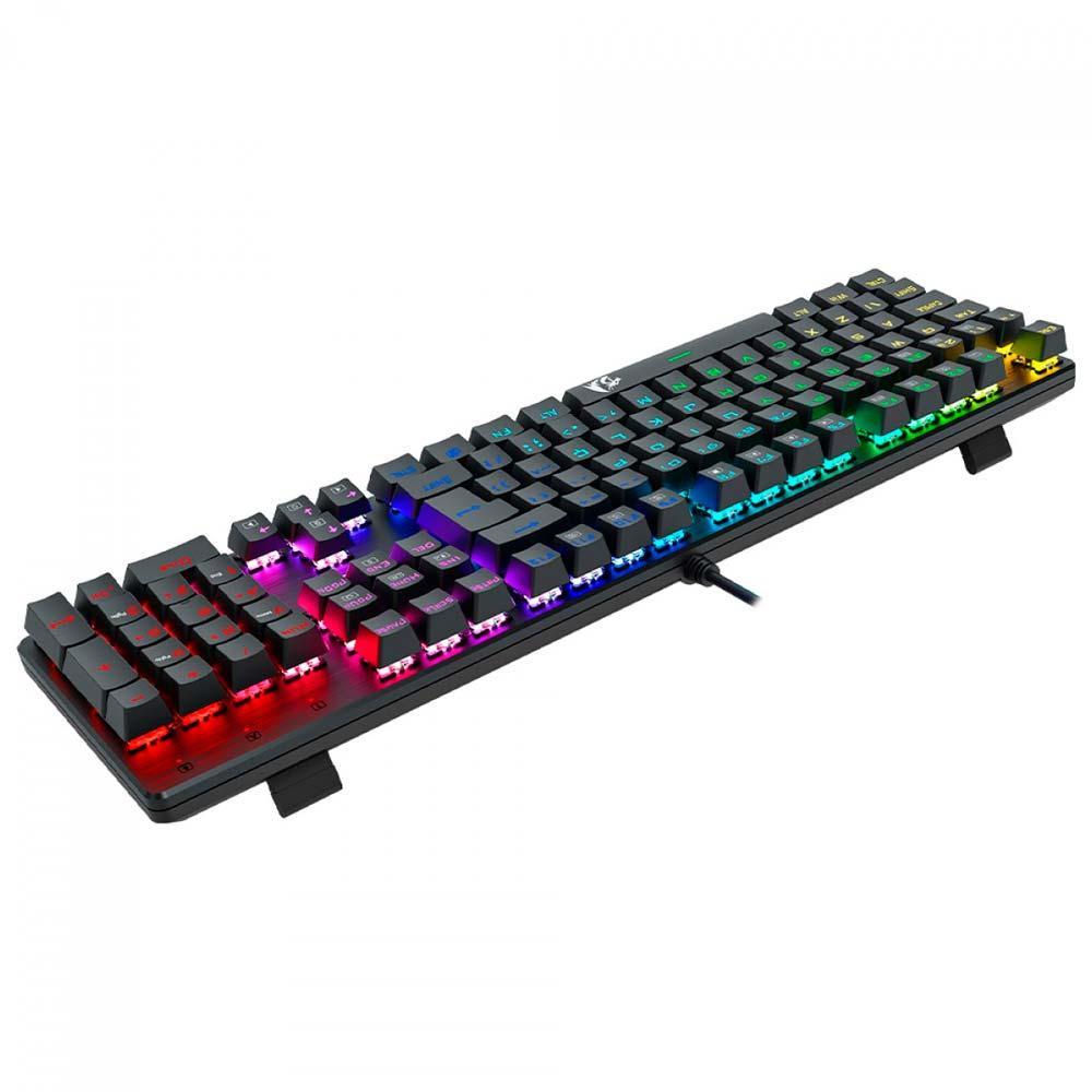 Miniatura Teclado Mecânico Rgb Redragon Sindri Switch Marrom K671