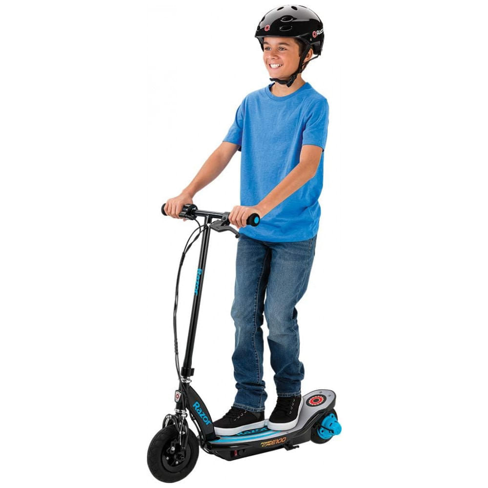 Patinete Elétrico Scooter 17 kmh, para até 54 kg e Maiores de 13 Anos, e, RAZOR 13111293, Preto