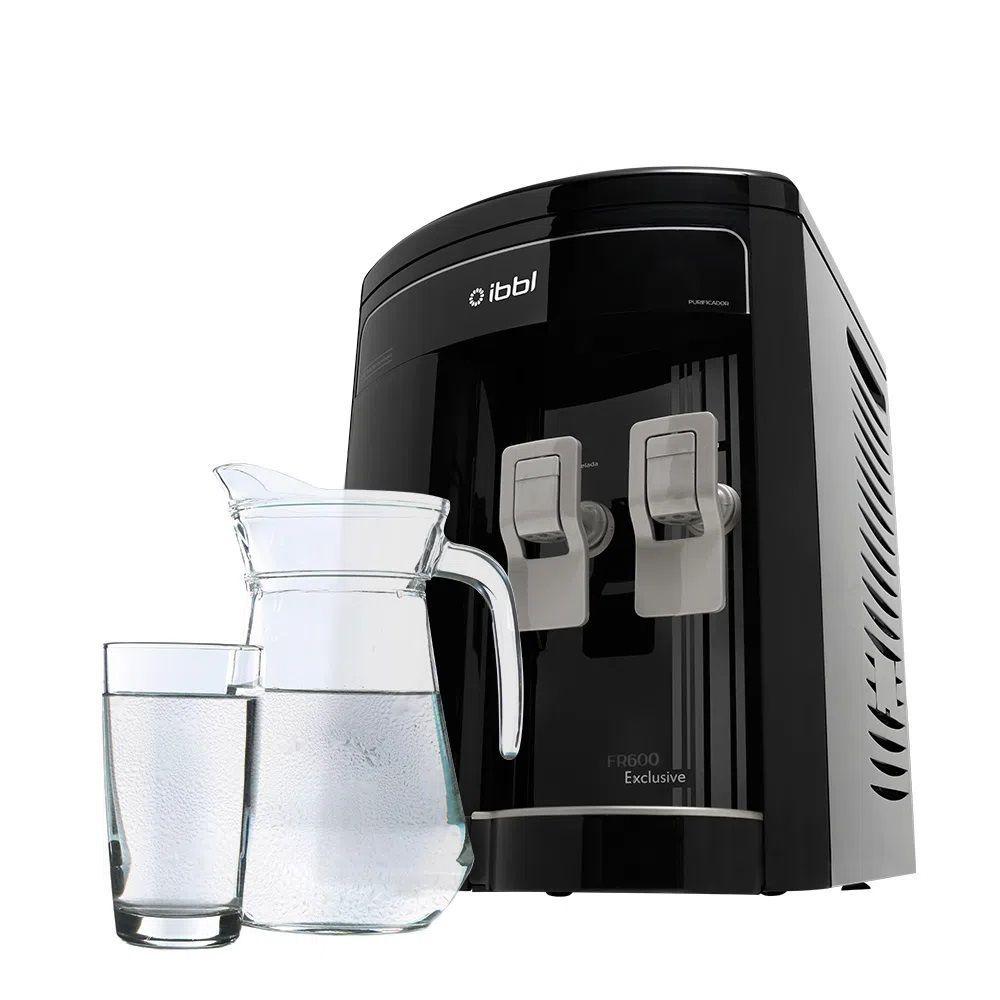 Miniatura Purificador De Água Gelada Bactericida Fr 600 Exclusive - Ibbl Preto