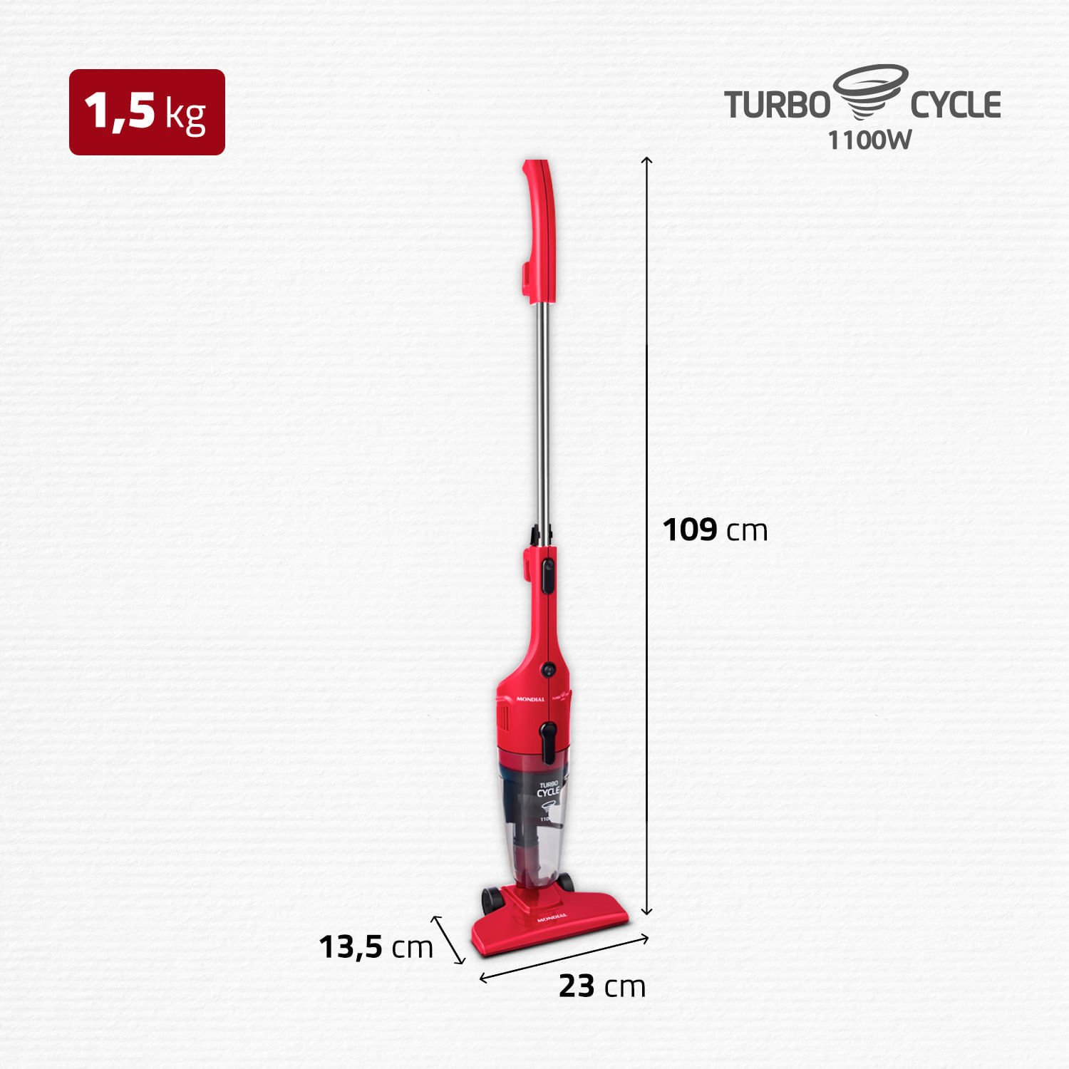 Miniatura Aspirador de Pó Mondial Turbo Cycle AP-36 127V