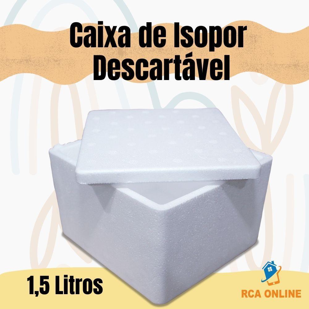 Caixas De Isopor Eps 1,5 Litros 5 Unid Medicamentos Sorvetes