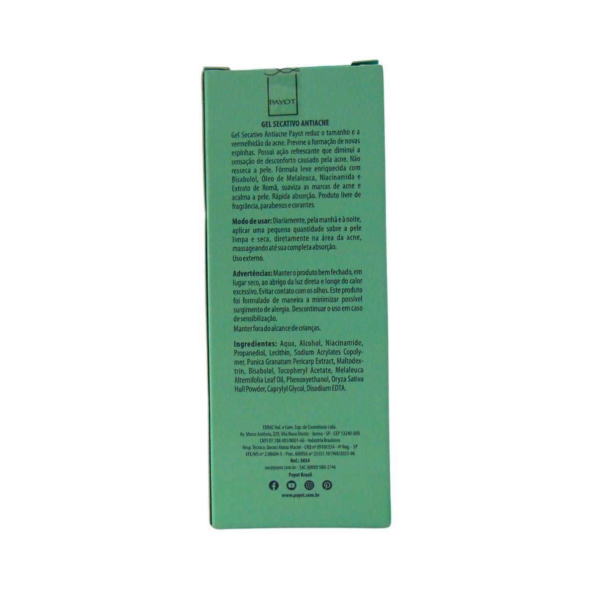 Miniatura Gel Secativo Antiacne Payot Acnederm 15G