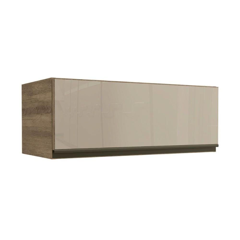 Miniatura Armário Aéreo P/ Cozinha Maxxi G770 1 Porta Basculante C/vidro 80cm Nogal - Kappesberg