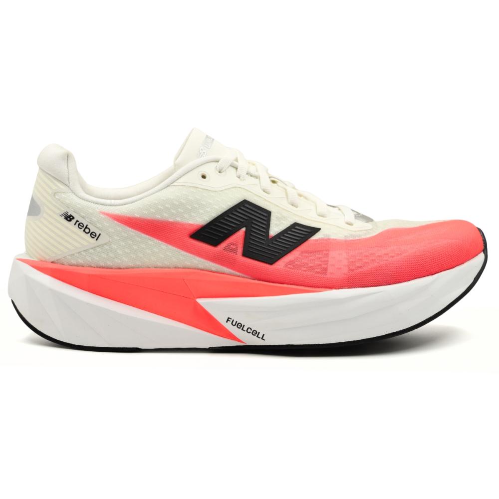 Miniatura Tênis New Balance Fuelcell Rebel V5 Masculino BRANCO/CORAL - 38