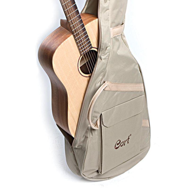 Miniatura Violão Eletroacústico Cort Ad Baby Mini Aço Com Bag