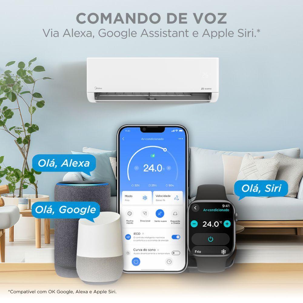 Ar Condicionado Split Inverter Midea AI AirVolution 9000 BTUs Frio 220V 38TAVCA09M5