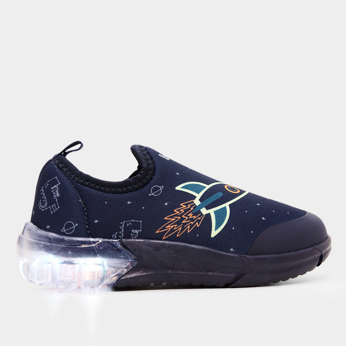 Miniatura Tênis Infantil Bibi Space Wave Menino Marinho+Azul - 20