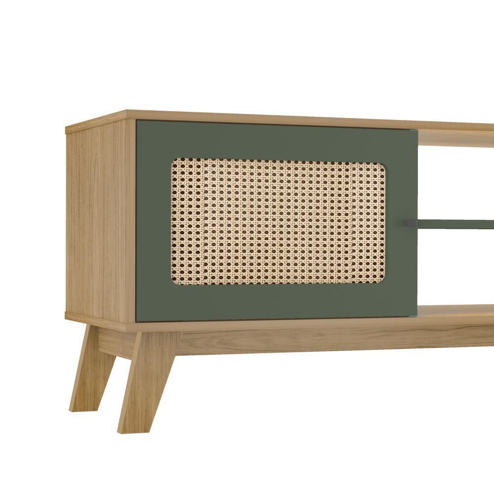 Miniatura Rack Charllote Para Tv Até 75" Carvalho/menta Artely Carvalho/menta
