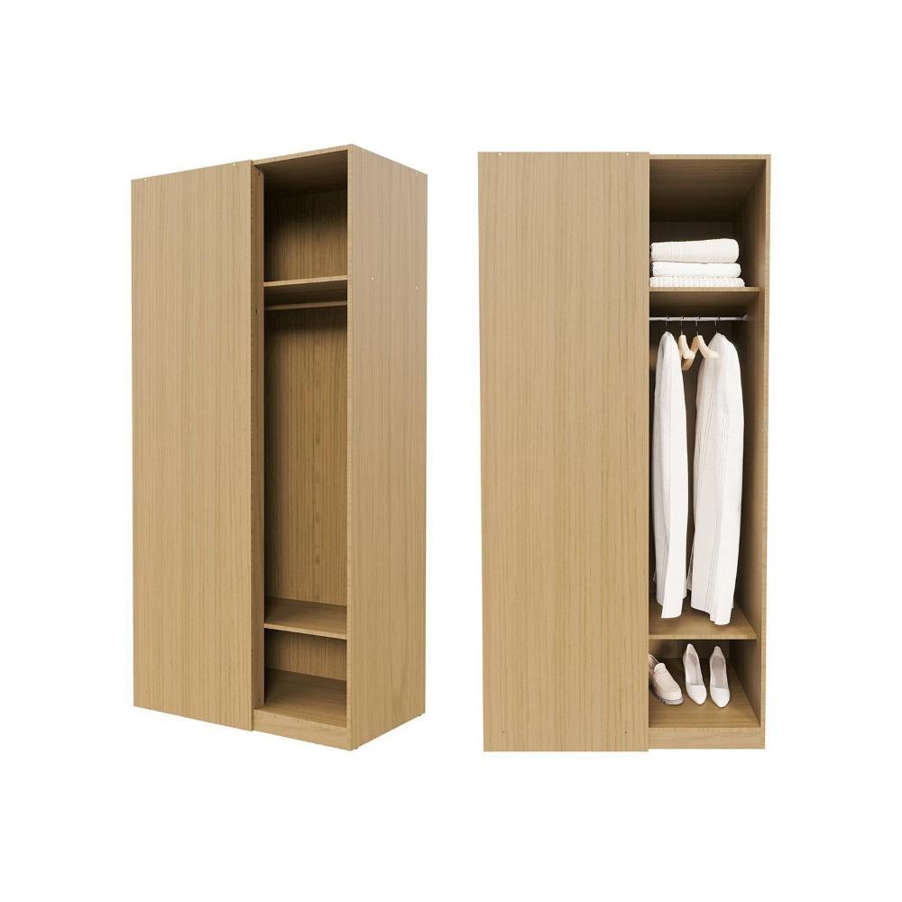 Módulo de Canto Linear Closet sem Porta Jade Cabecasa Madeiramadeira Avelã