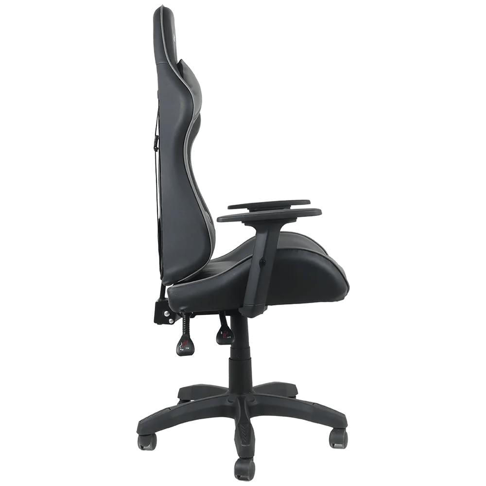 Cadeira Gamer Elite Pro Dazz Preto E Cinza Reclinável