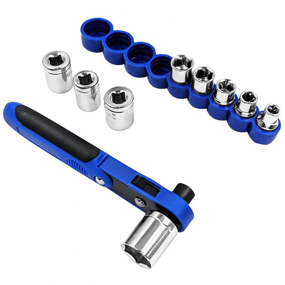 PROSTORMER Kit de Ferramentas c Maleta de Armazenamento 120 Peças Azul