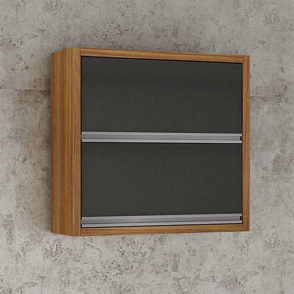 Miniatura Armário Aéreo 2 Portas Jade Chf Carvalho/grafite