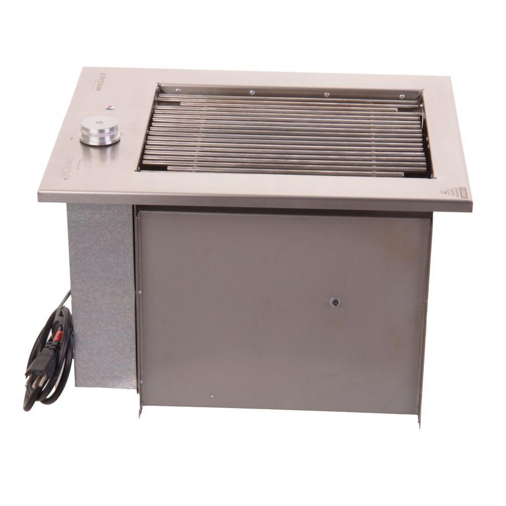 Miniatura Churrasqueira Elétrica Grill Diamond Premium Sem Tampa Titan + Veneziana Voltagem:127v