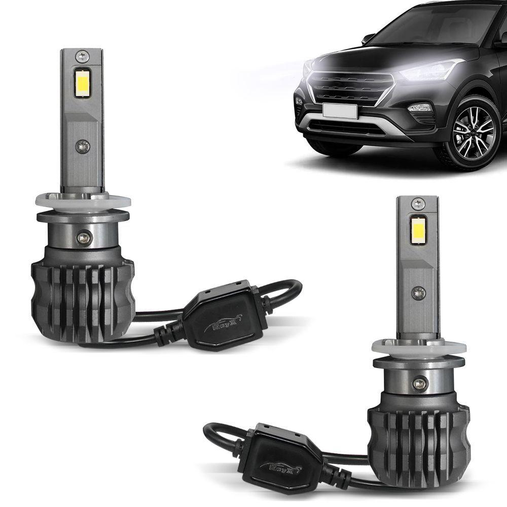 Miniatura Kit Lâmpadas Super Led H27 6000k Slim 5500 Lumens 30w