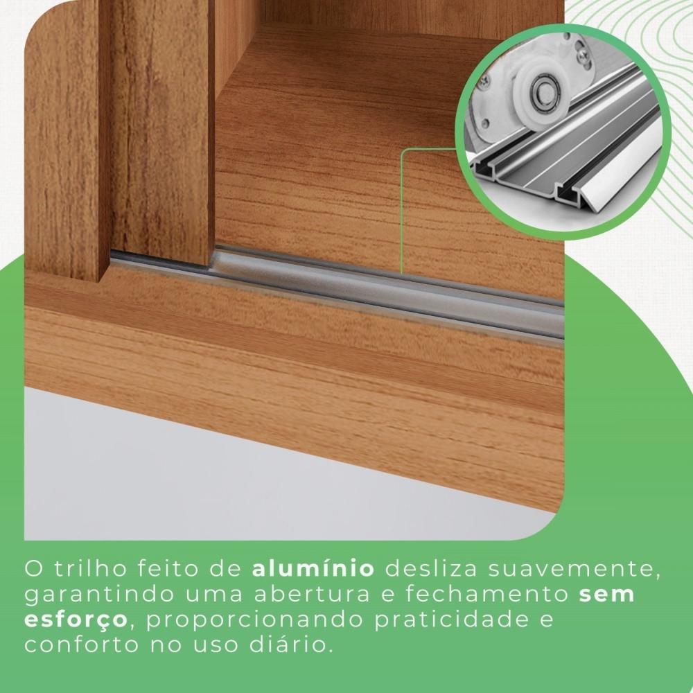 Guarda Roupa Casal 3 Portas 4 Gavetas Costa Rica Cinamomo
