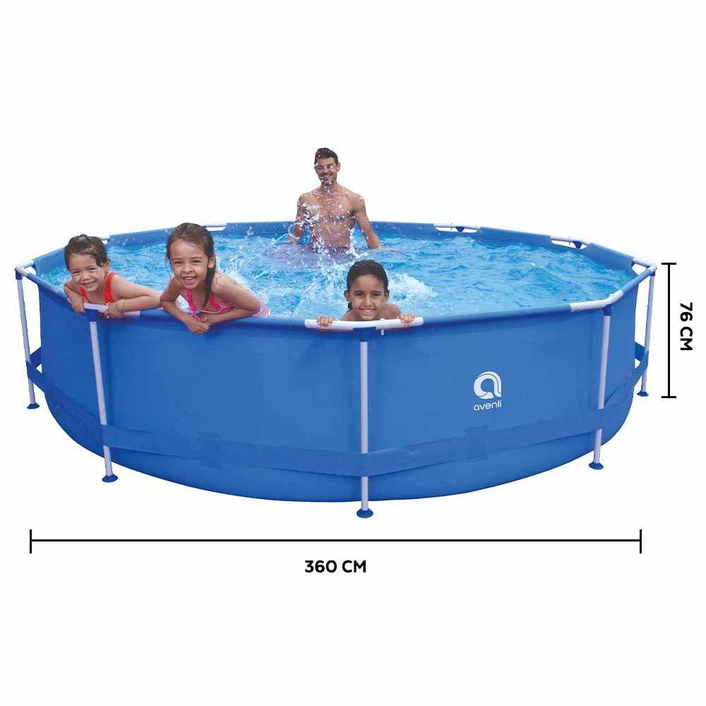 Miniatura Piscina Estrutural Armação 6125 Litros + Bomba Filtro Avenli Jilong 110v