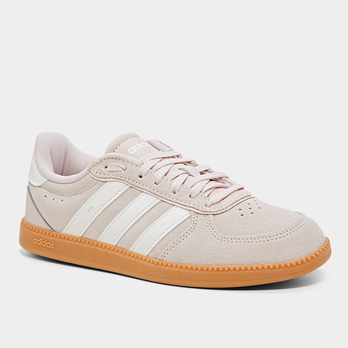 Miniatura Tênis Adidas Breaknet Sleek Suede Feminino Cinza+Branco - 34
