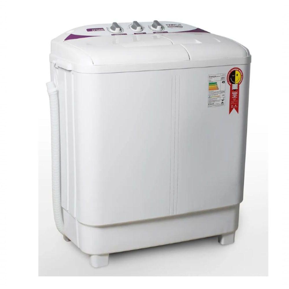Miniatura Lava Roupas Twin Tub Praxis 10 Kg - Lava 4 Kg E Centrifuga 6 Kg - Unica 2 Em 1 Do Mercado 127v