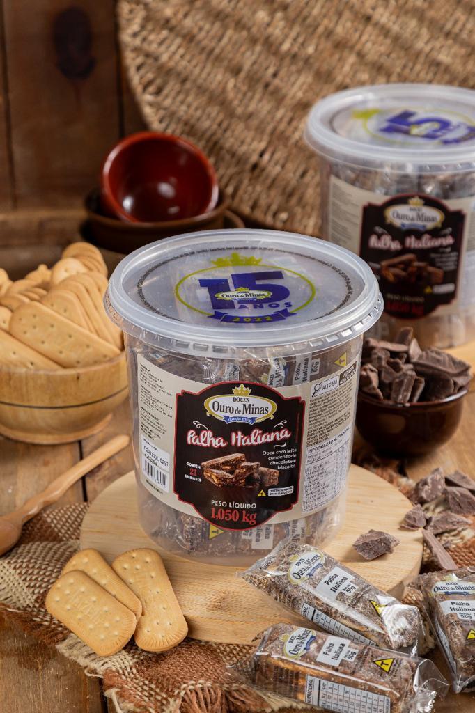 Miniatura Palha Italiana Pote 21X50G - Ouro De Minas