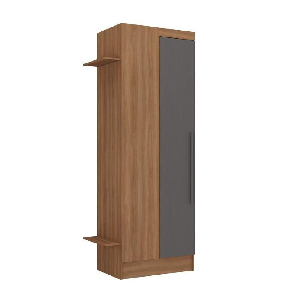 Guarda-Roupa Modulado Viena 6 Portas 6 Gavetas da Espresso Móveis Nogal/Grafite