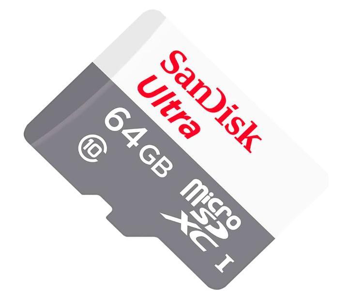Miniatura Cartão Memória 64Gb Micro Sd Sandisk, Qualidade Insuperável.