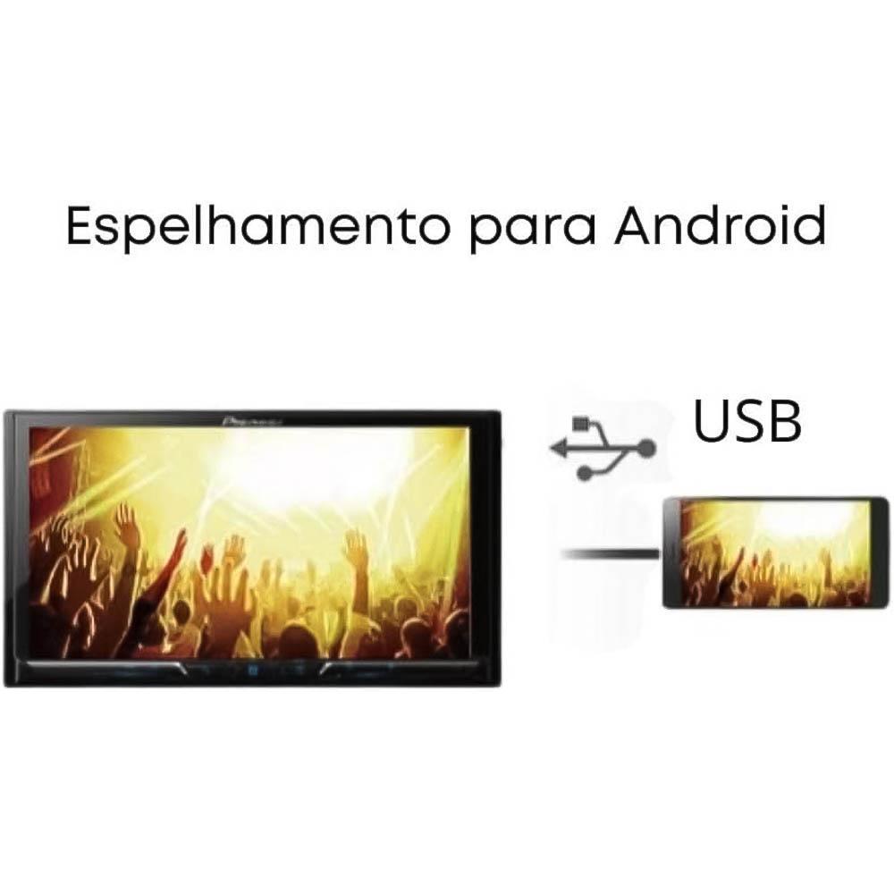 Miniatura Central Pioneer 2 Din Dmh-A4480Bt 6,8 Carplay E Android