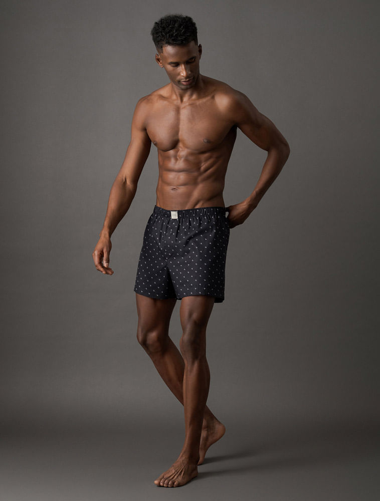 Miniatura Cueca Samba Canção Modern Print Diamond Calvin Klein Underwear - Preto Cueca Samba Canção Modern Print Diamond Calvin Klein Underwear Preto g