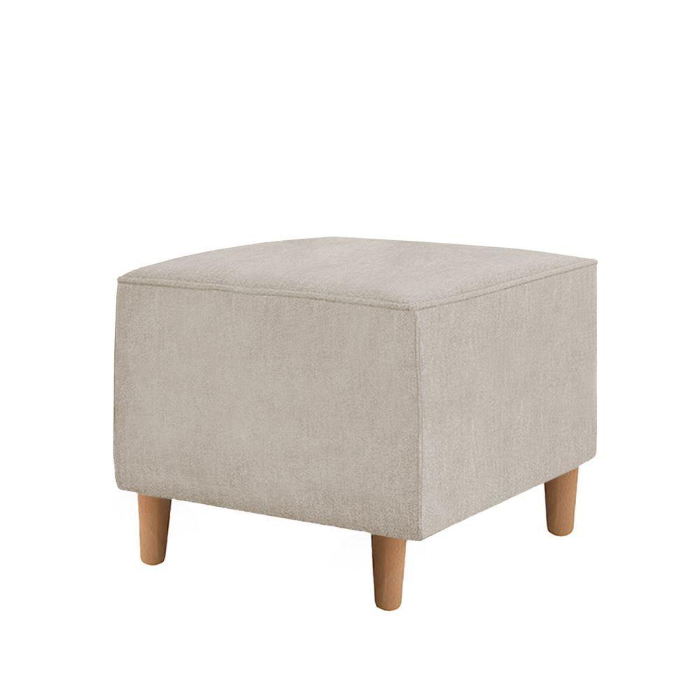 Miniatura Kit Amamentação Poltrona + Puff + Almofada Julia Suede Bege