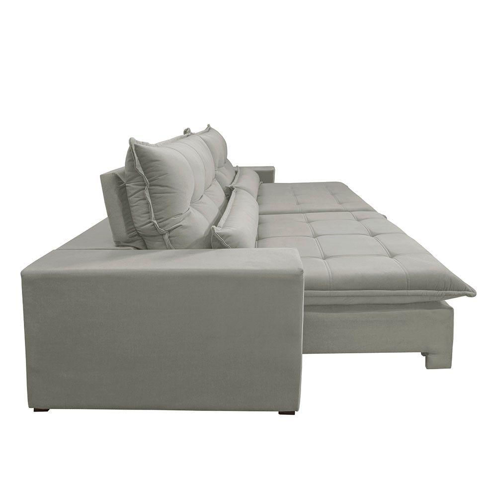 Sofá Grecia Linho 02 Módulos De 80cm B25cm Meu Sofá Online A230 Linho Cinza