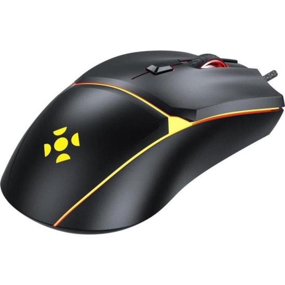 Miniatura Mouse Gamer Fortrek Crusader 12800dpi Preto
