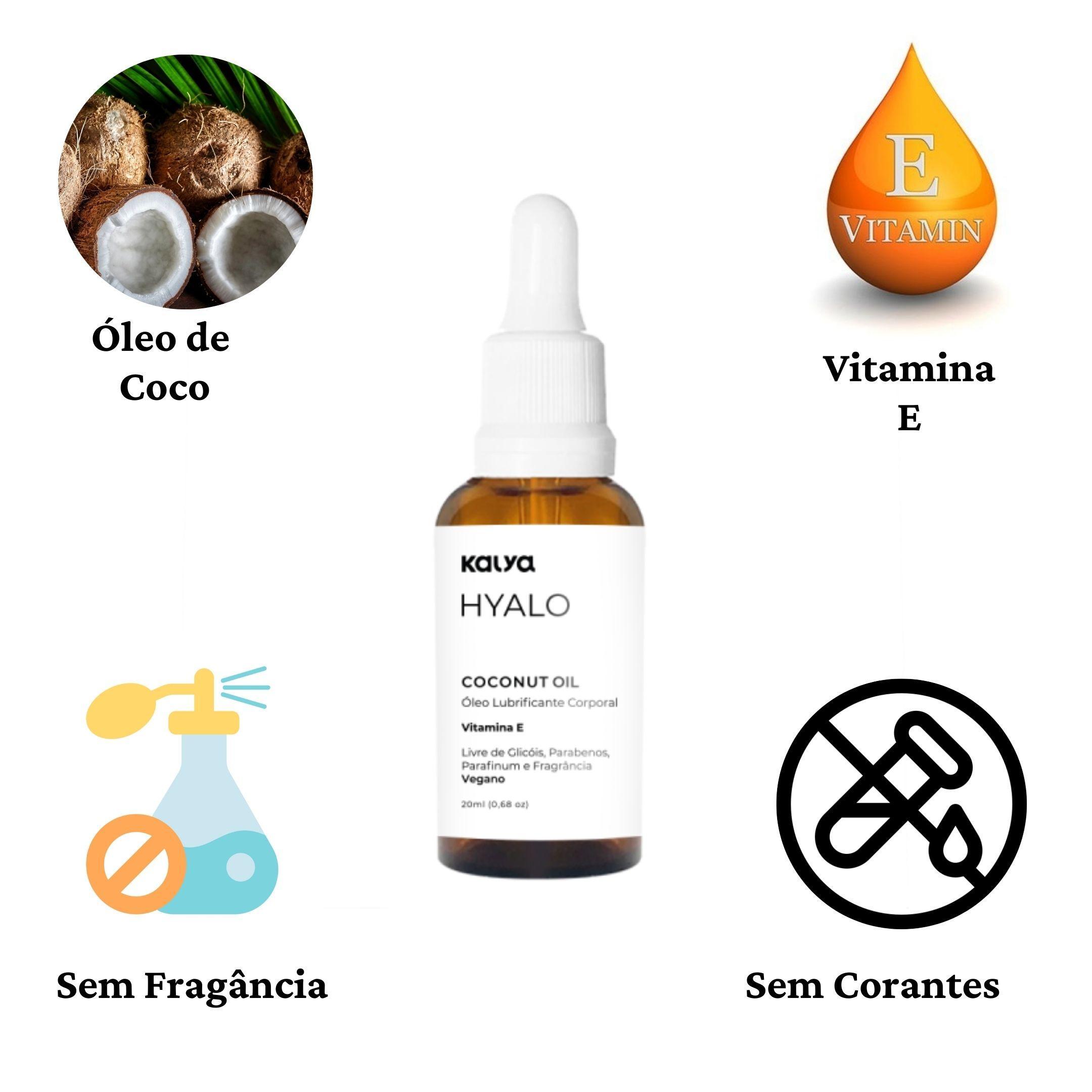 Miniatura Oleo Coco Intimo Natural Hidratante Regiao Intima Kalya 20Ml
