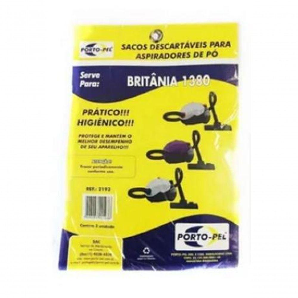 Miniatura Saco Aspirador Britania Asp 1380 - 3 Undidades Porto-pel (cod. 2193)
