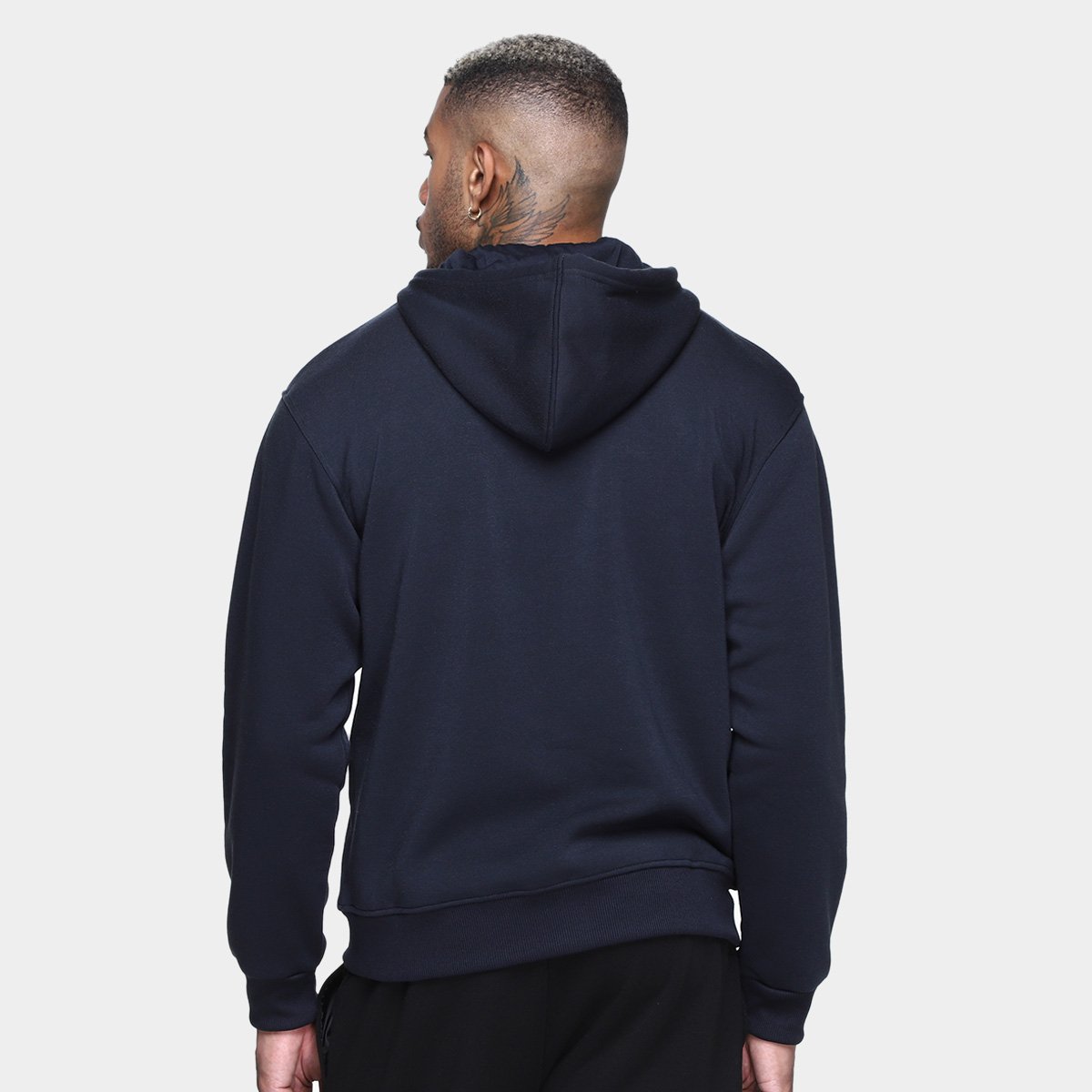 Miniatura Jaqueta Moletom Broken Rules Bordado Masculina Marinho - G