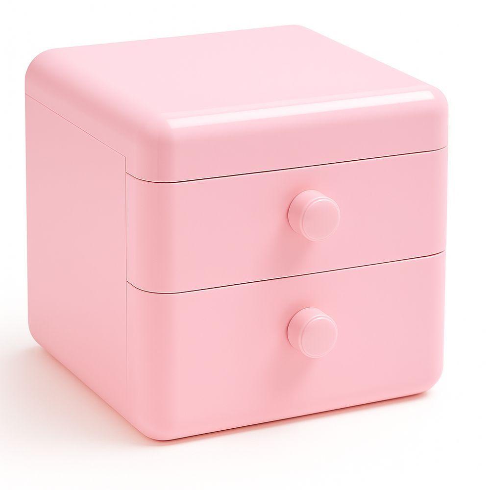 Miniatura Mini Gaveta De Armazenamento Organizadora - Rosa