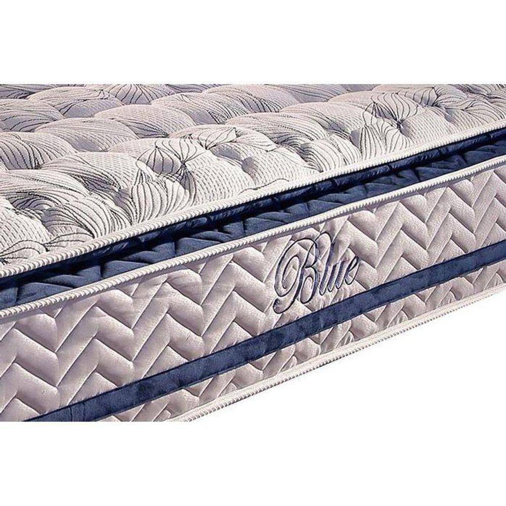 Colchão Solteiro Molas Visco Gel Ensacadas Masterpocket Blue Pillow Top (88x188x32) - Paropas