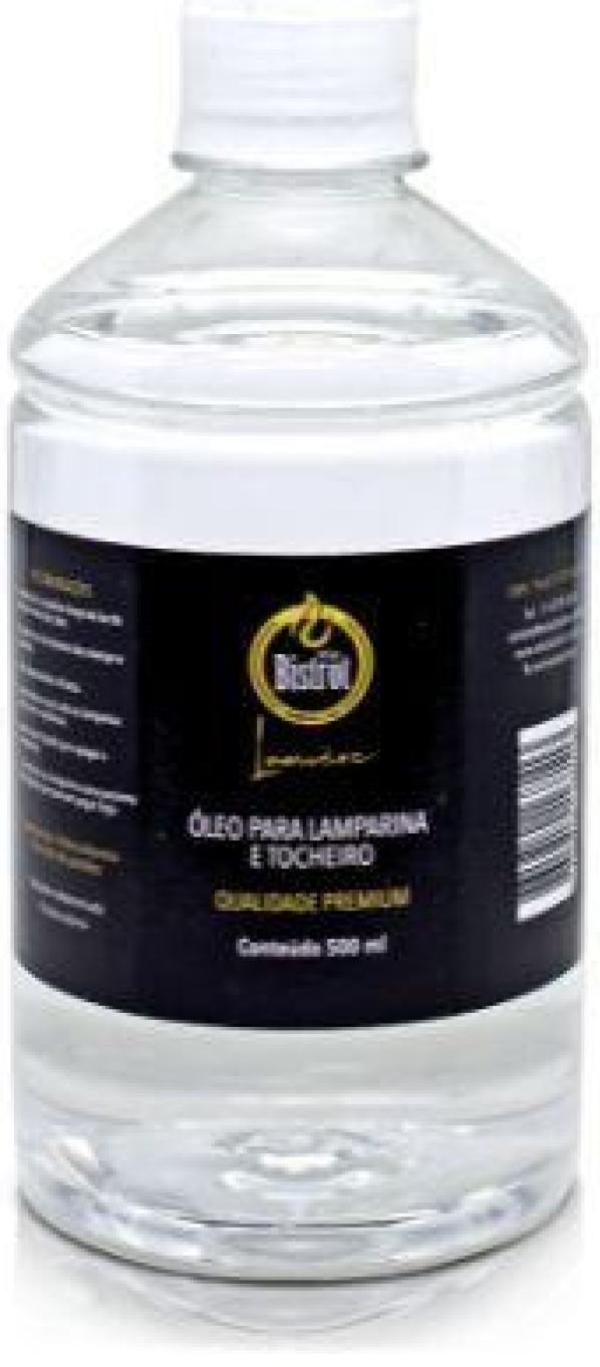 Miniatura Kit 3 Lamparinas Decorativa Sonhos Dourados+ 500Ml De Fluido